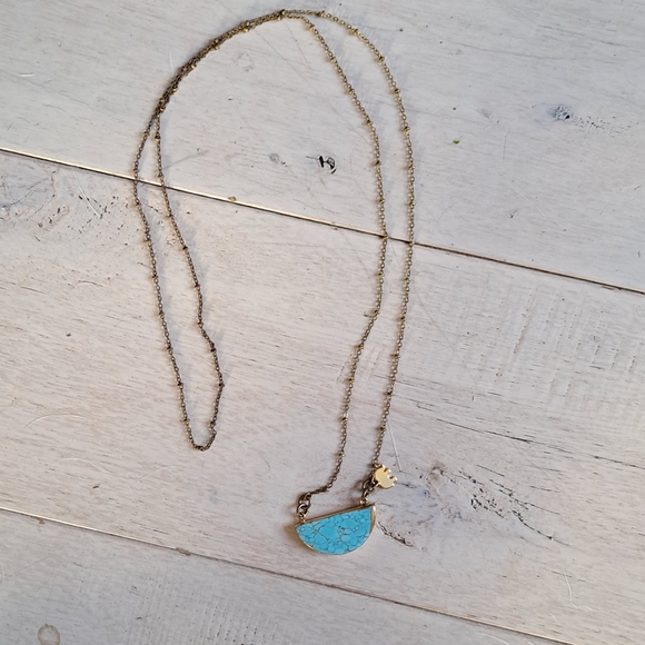 Half Moon Turquoise Pendant - Picture 13 of 13